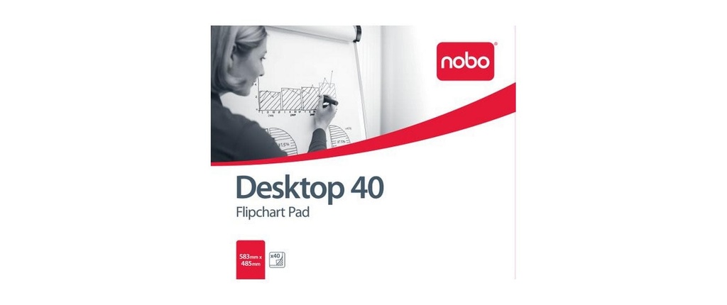 NOBO Bloc Flipchart blanco 58x48cm (40 pces)