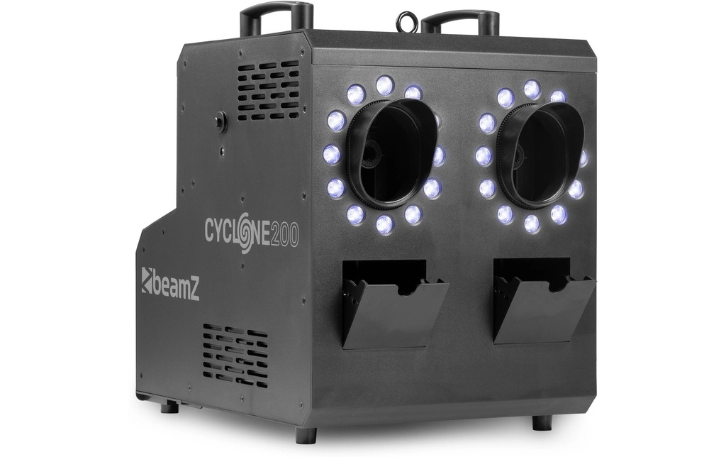 BeamZ Cyclone 200 Machine 3-en-1 à fumée et à bulles de savon avec RGBW