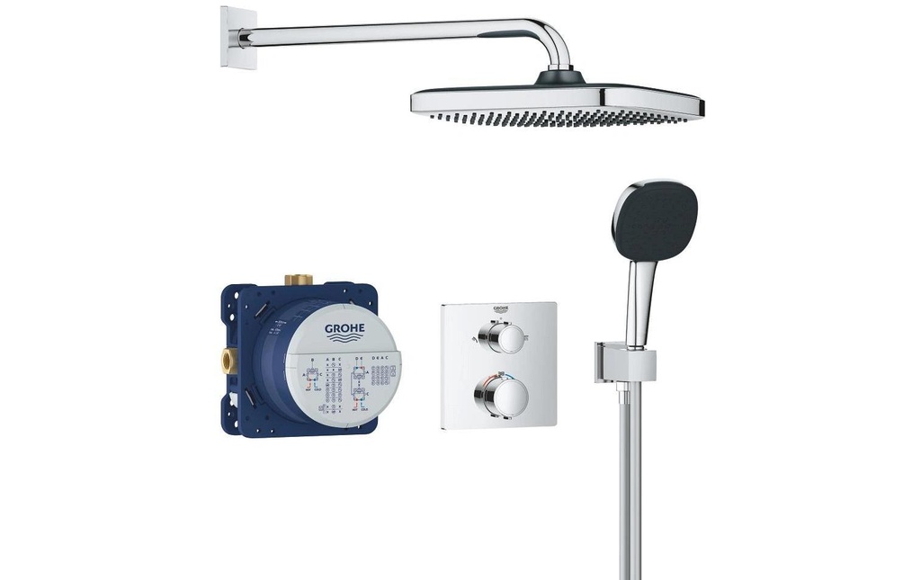 GROHE Vitalio Comfort Système encastré d'angle 250 blanc