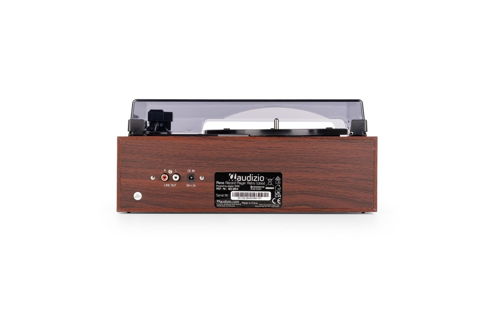 Audizio Tourne-disque Bluetooth Reno-WD Stéréo Brun
