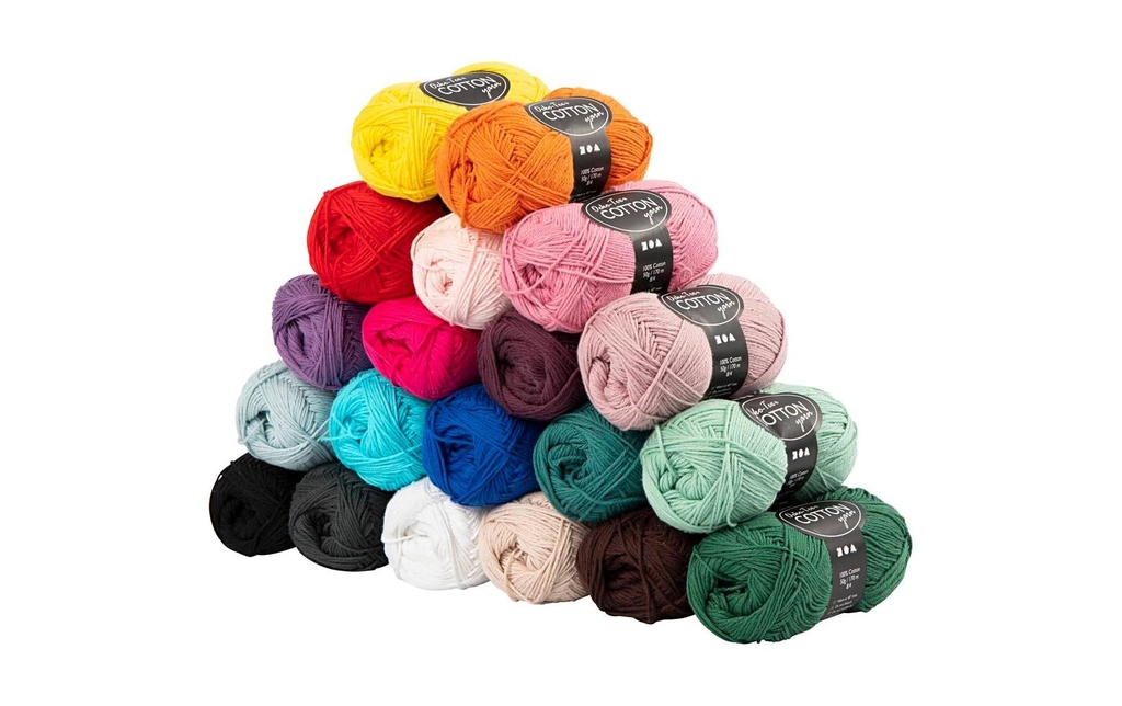 Creativ Company Fil de coton, n° 8/4, longueur 170 m