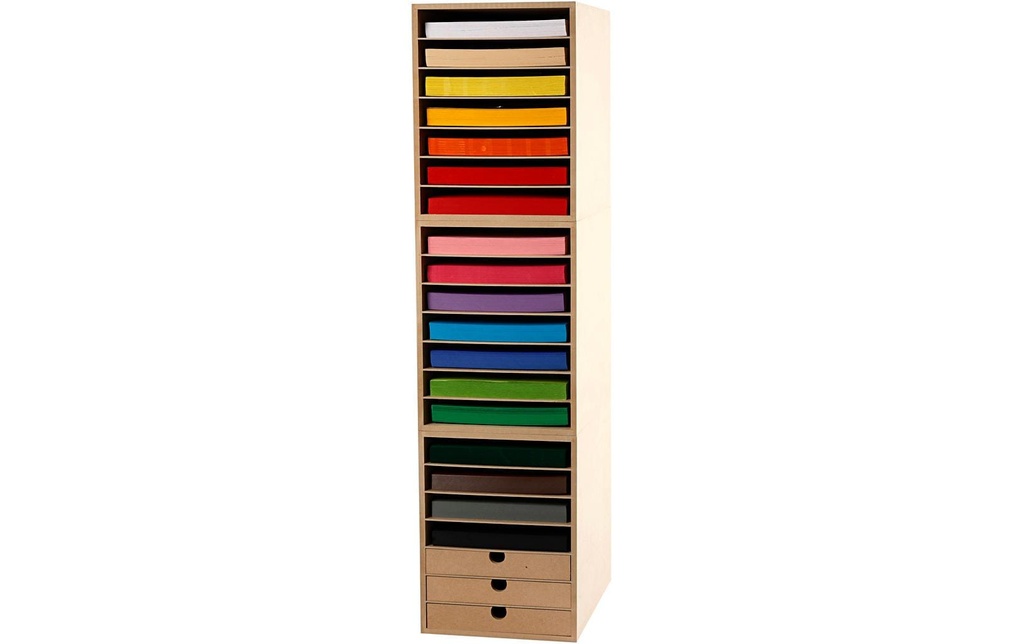 Creativ Company Étagère à papier avec carton de bricolage