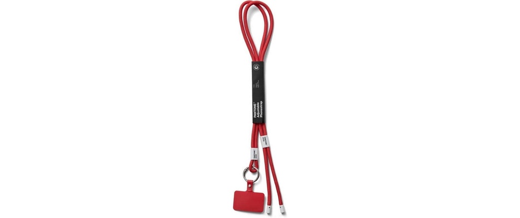 Pantone by Copenhagen Design Ruban pour téléphone portable Matériau textile 48 x 3.3 cm rouge