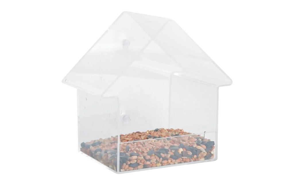 Esschert Design Maison d'oiseaux à fenêtres Acrylique transparent