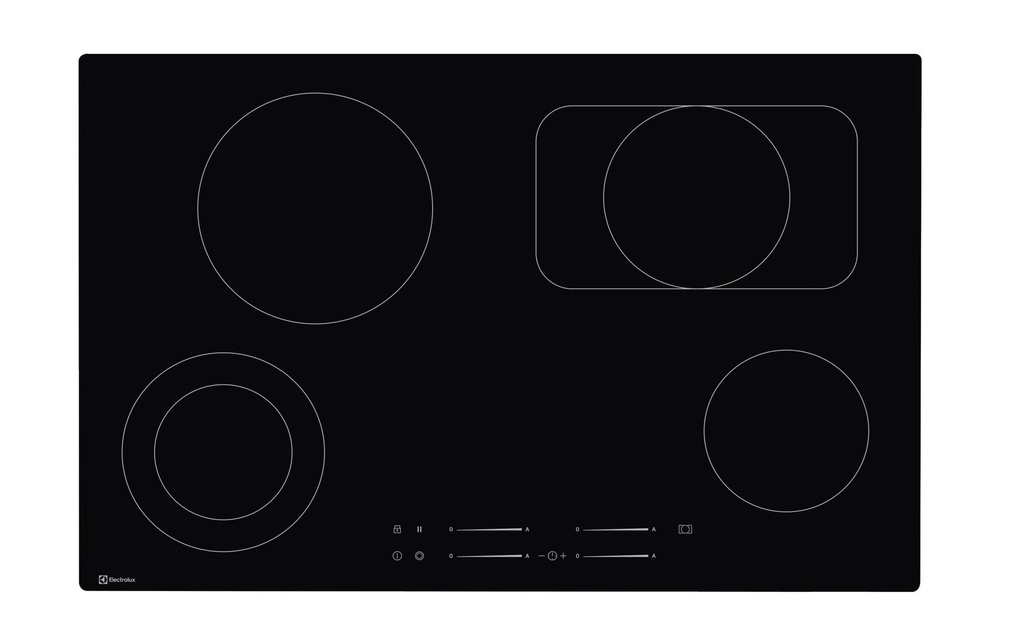 Electrolux Plaque de cuisson en vitrocéramique GK78TSO Affleurant/À plat