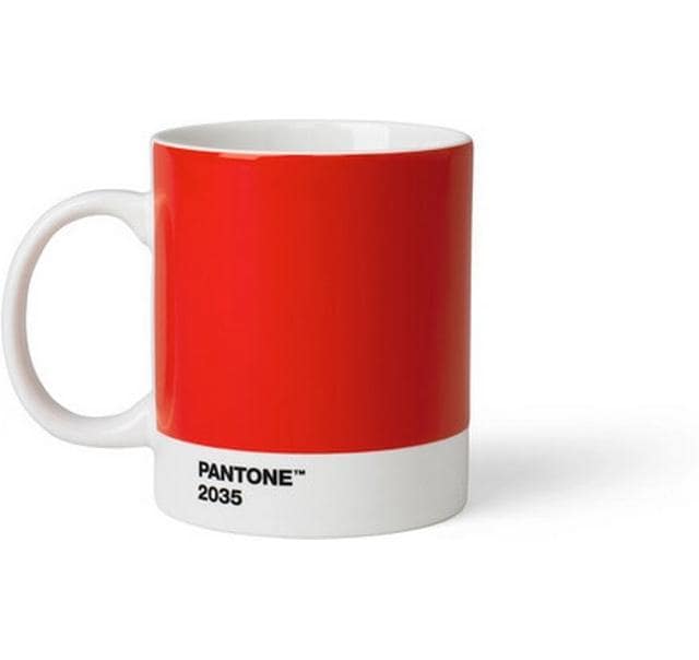 PANTONE BY COPENHAGEN Tasse ds.coffret cadeau Red (375 pces)