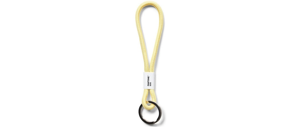 Pantone by Copenhagen Design Chaîne de clés Short nylon métal Petit jaune clair