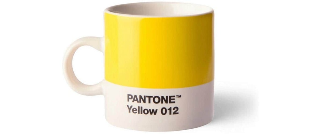 PANTONE BY COPENHAGEN Tasse à espresso Yellow (100 pces)