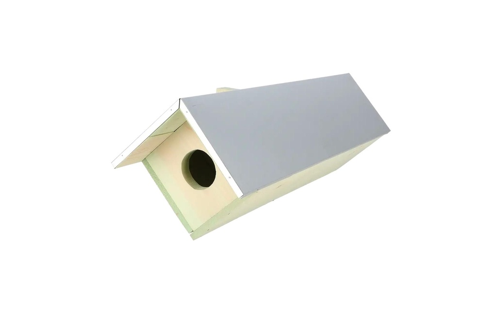 Esschert Design Nichoir pour chouette chevêche Bois de pin zinc 80.5 x 31 x 52 cm