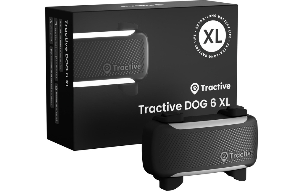 tractive Tractive DOG 6 Xl - noir Noir, pour les grands chiens de plus de 20 kg
