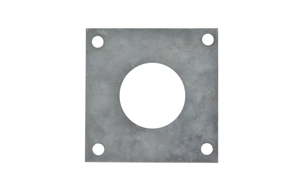 Esschert Design Plaque de protection Mésange charbonnière métal argent 7 x 7 cm