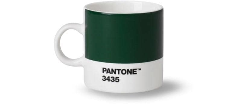PANTONE BY COPENHAGEN Tasse à espresso Dark Green (100 pces)