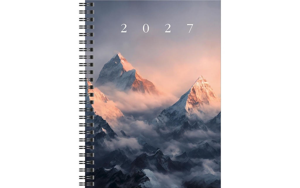 rido idé Agenda hebdomadaire Timing 1 2027 Mountain, A5, papier