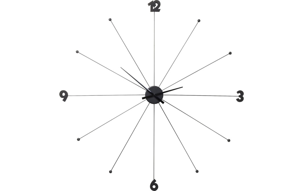 Kare Horloge murale Like Umbrella, Black