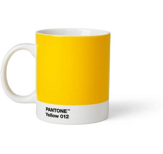 PANTONE BY COPENHAGEN Tasse ds.coffret cadeau Yellow (375 pces)