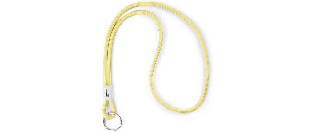 Pantone by Copenhagen Design Chaîne de clés Nylon long jaune clair 48 cm