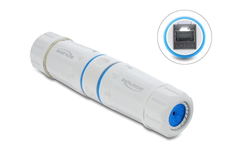 Delock Connecteur de câble RJ45 vers RJ45 Cat.6A 1 Pièce/s
