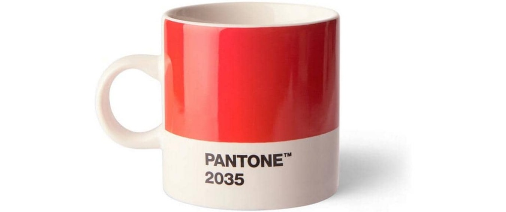 PANTONE BY COPENHAGEN Tasse à espresso Red (100 pces)