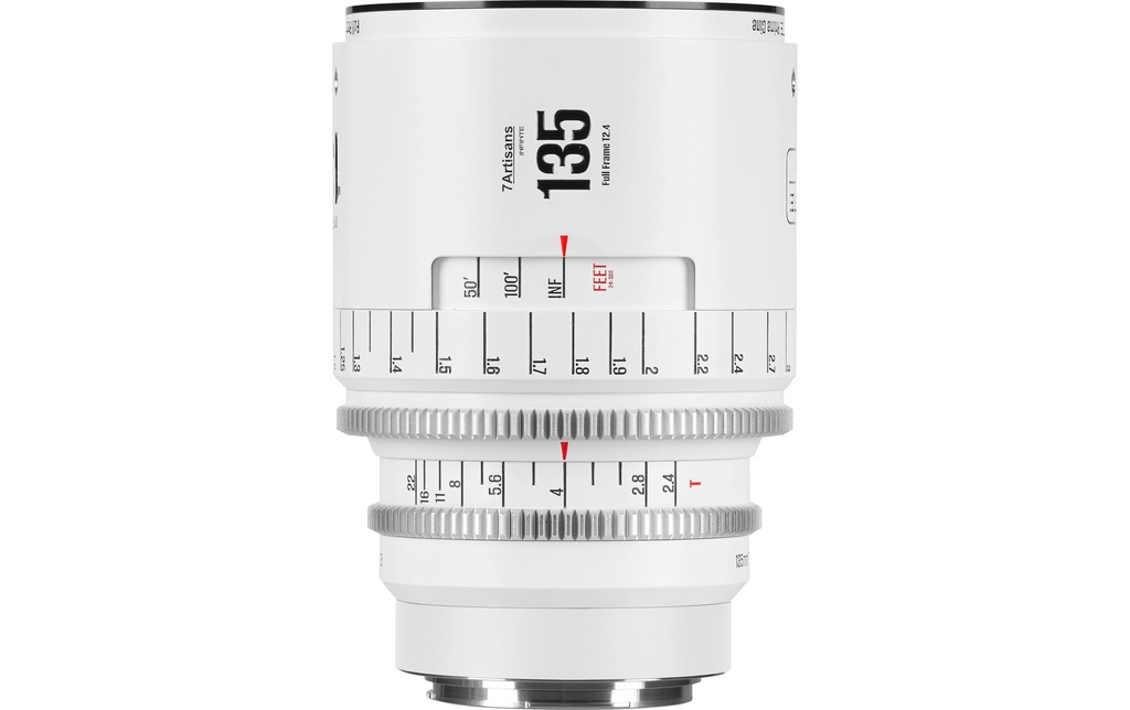 7Artisans Longueur focale fixe 135mm T/2.4 INFINTE Blanc – Canon EF