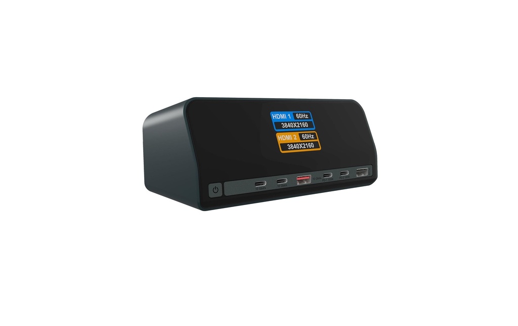 ICY BOX Station d'accueil Heart Dock 2300 GaN 11-en-1 avec écran LCD TFT
