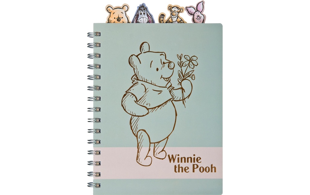 Undercover Carnet de notes Winnie the Pooh A5, À lignes, Vert olive
