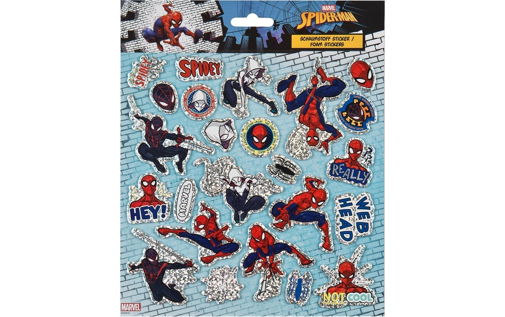 Undercover Autocollant à motif Spider-Man avec 20 autocollants