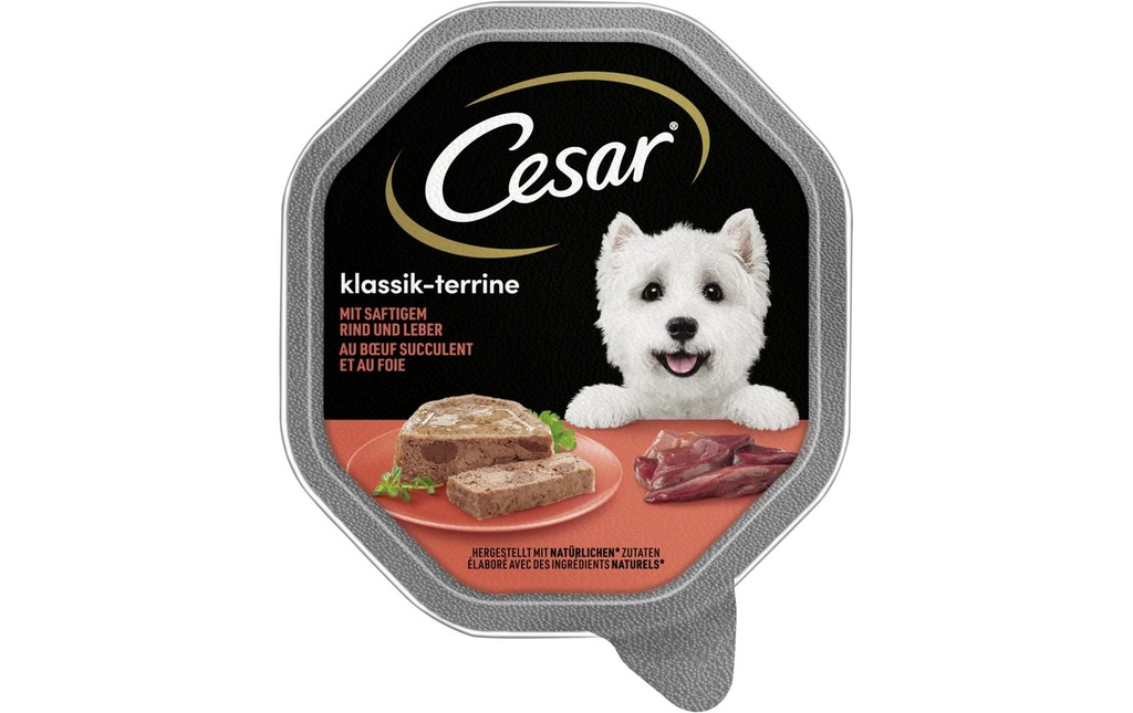 Cesar Classique Pâté de bœuf et de foie