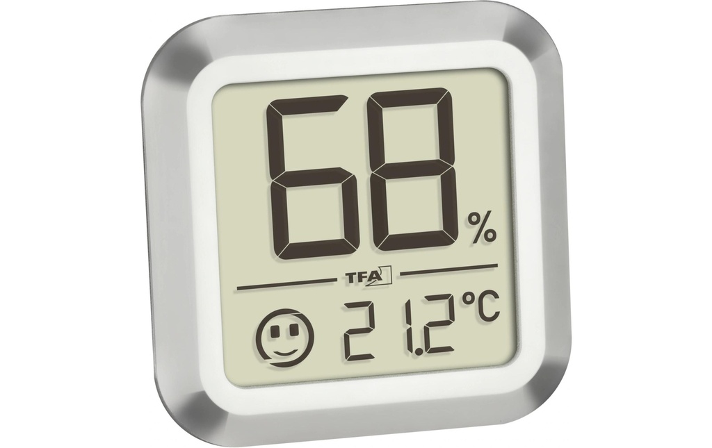TFA Dostmann Thermo/hygromètre 30.5056.54 argent