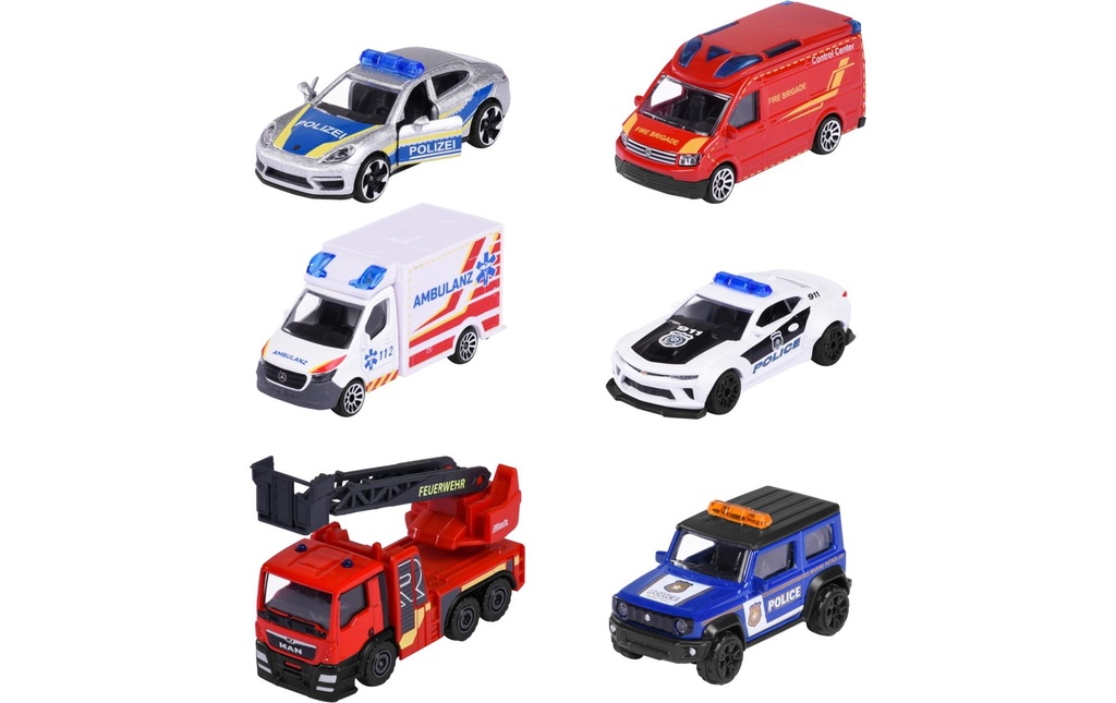 Majorette Rescue Métal, plastique, 3 pièces
