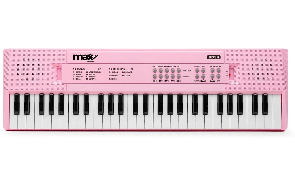MAX Clavier KD54P Clavier musical électronique portable rose