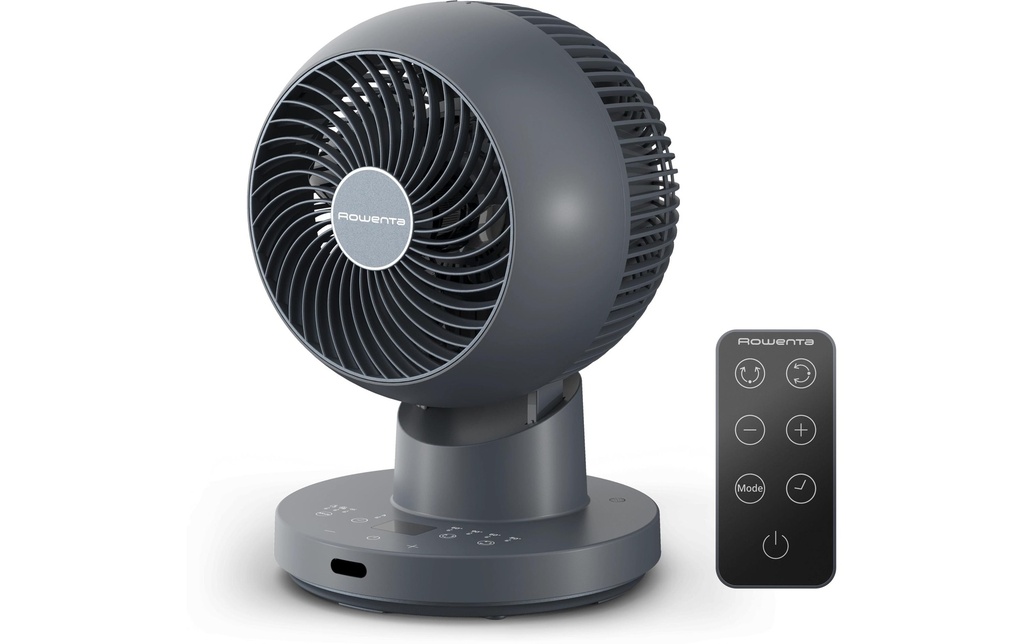 Rowenta Ventilateur de table Turbo Swift Compact Titane bleu