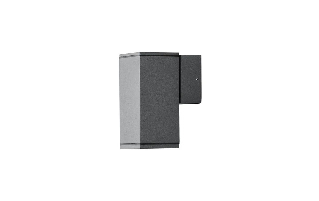 Konstsmide Lampe murale Monza aluminium laqué couleur anthracite