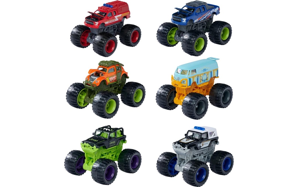 Majorette Monster Rockerz Pneus en caoutchouc, suspension