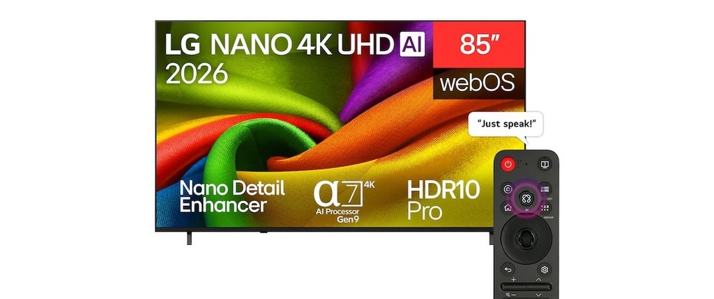LG TV 85NU850B6 lA 85, 3840 x 2160 (Ultra HD 4K), LED-LCD