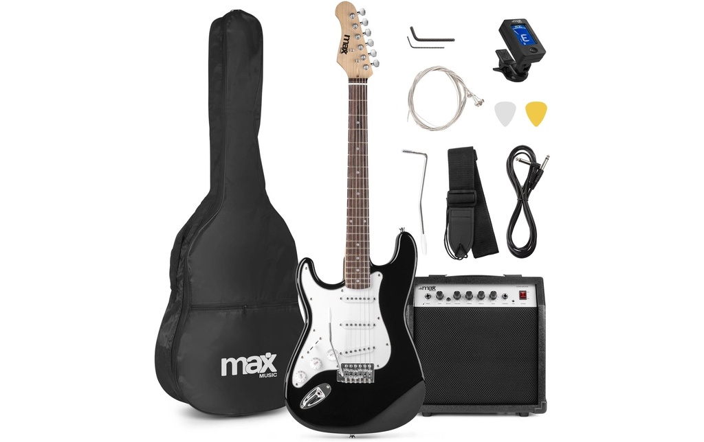 MAX Guitare électrique GigKit LftH Noir