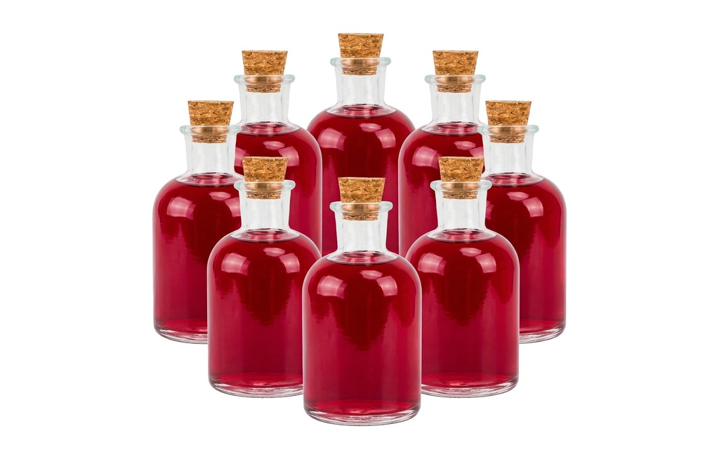 relaxdays Flacons en verre 150 ml, 8 Pièce/s