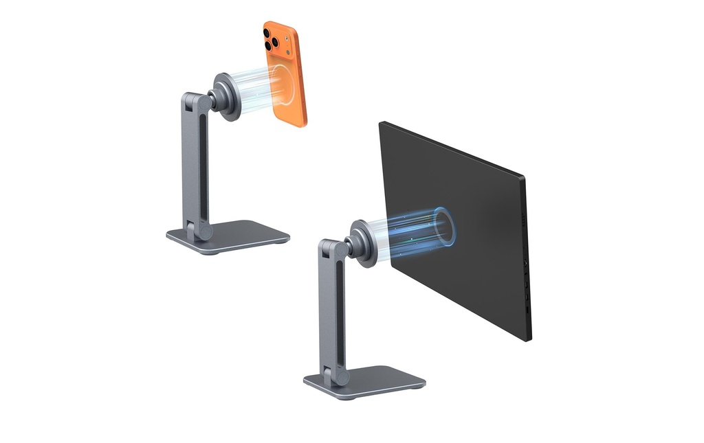 4smarts Support Tablette / Smartphone ErgoPro, gris Magnétique