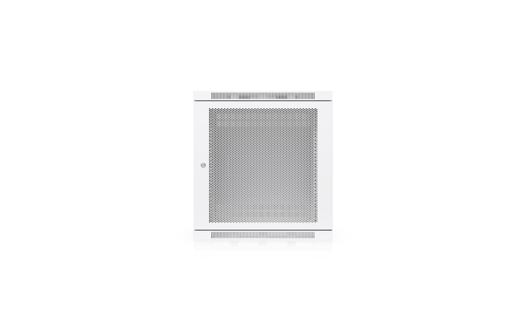 Ubiquiti Coffre de mur Rack 12U 19 / 12HE / Blanc,  Porte perforée