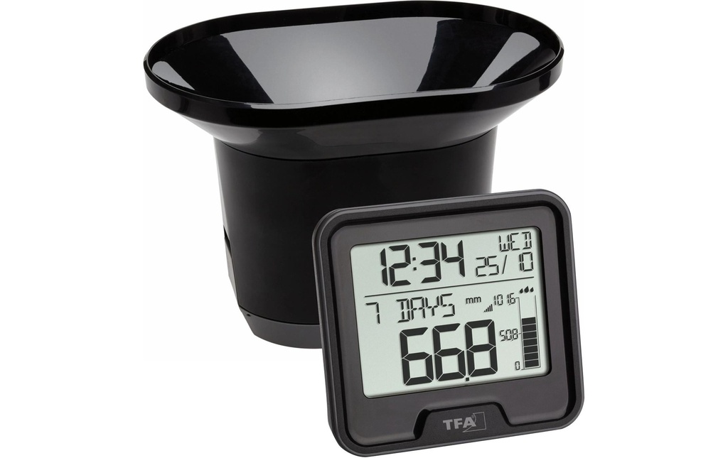 TFA Dostmann Capteur de pluie DROP 47.3005 Noir