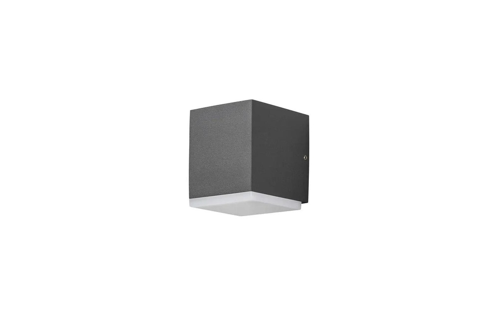 Konstsmide Lampe murale Monza Spot LED haute puissance, aluminium laqué anthracite