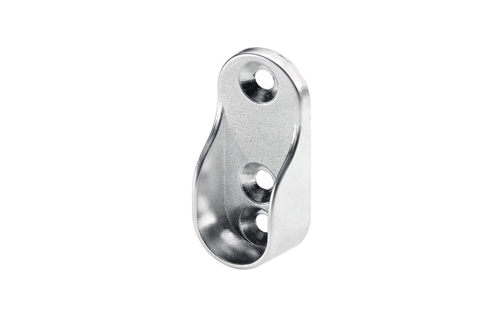 HETTICH Roulement pour tube d'armoire pour profilé tubulaire ovale 15 x 30 mm chromé