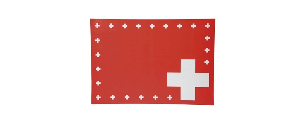 Haushaltsware Set de table Croix suisse Croix suisse, 8 pièces