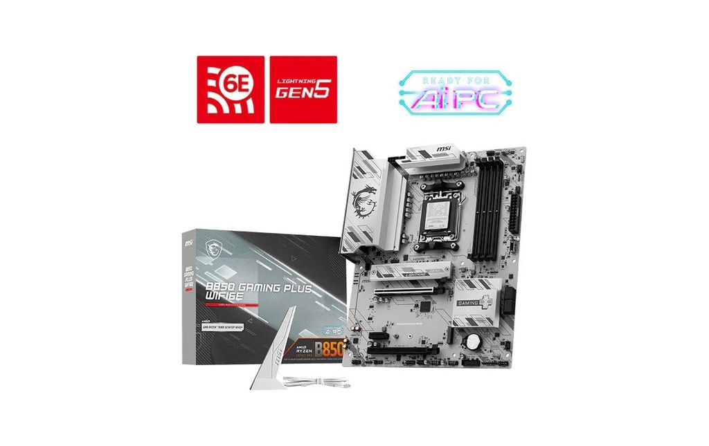 MSI B850 GAMING PLUS ATX AM5 DDR5-8200 HDMI DP Wi-Fi 6E