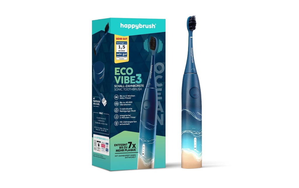 happybrush EcoVibe 3 Ocean Edition StarterKit light