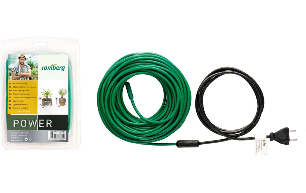 Romberg Chauffage végétal XL 20 m 90 W vert