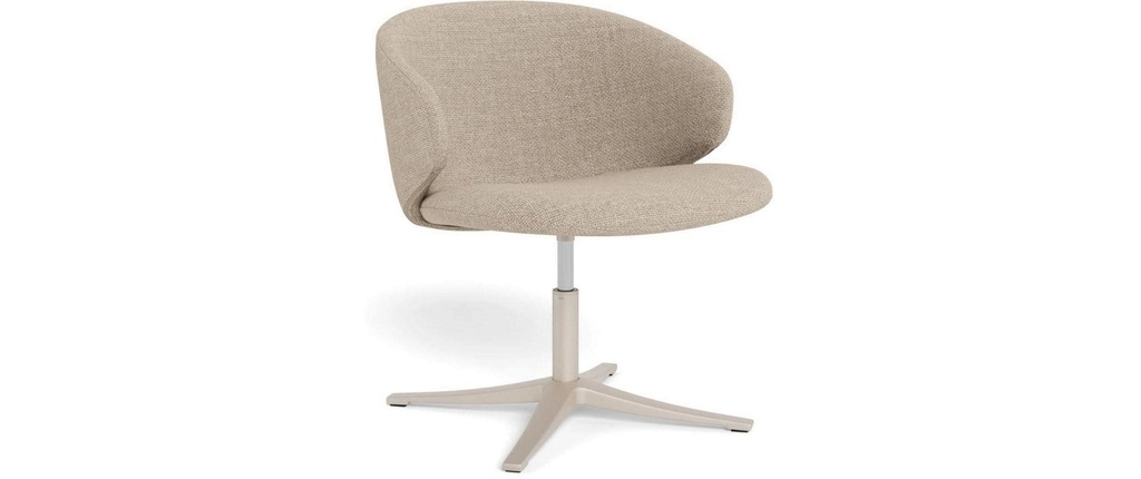 AC Design Fauteuil Ella Beige, 65.5 x 68 x 71 cm