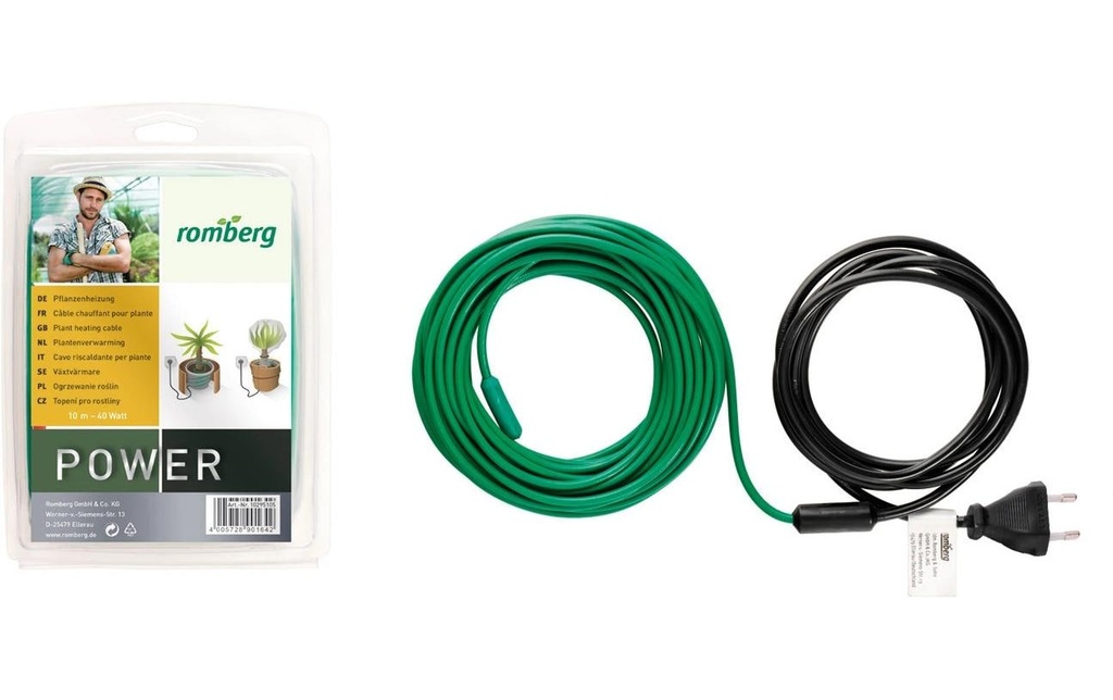 Romberg Chauffage végétal L 10 m, 40 W, vert