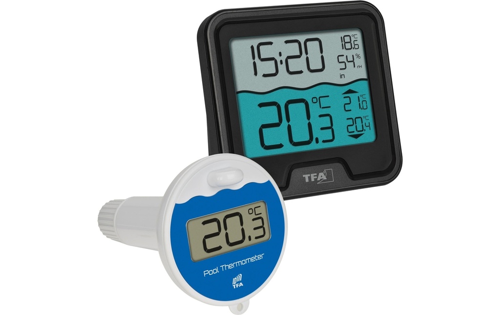 TFA Dostmann thermomètre de piscine Marbella 2 30.3077