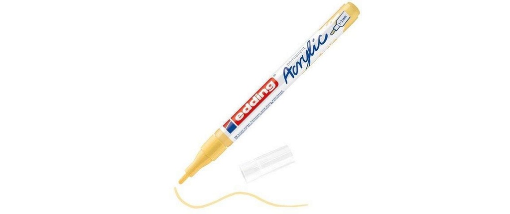 edding Marqueur acrylique 5300 jaune pastel