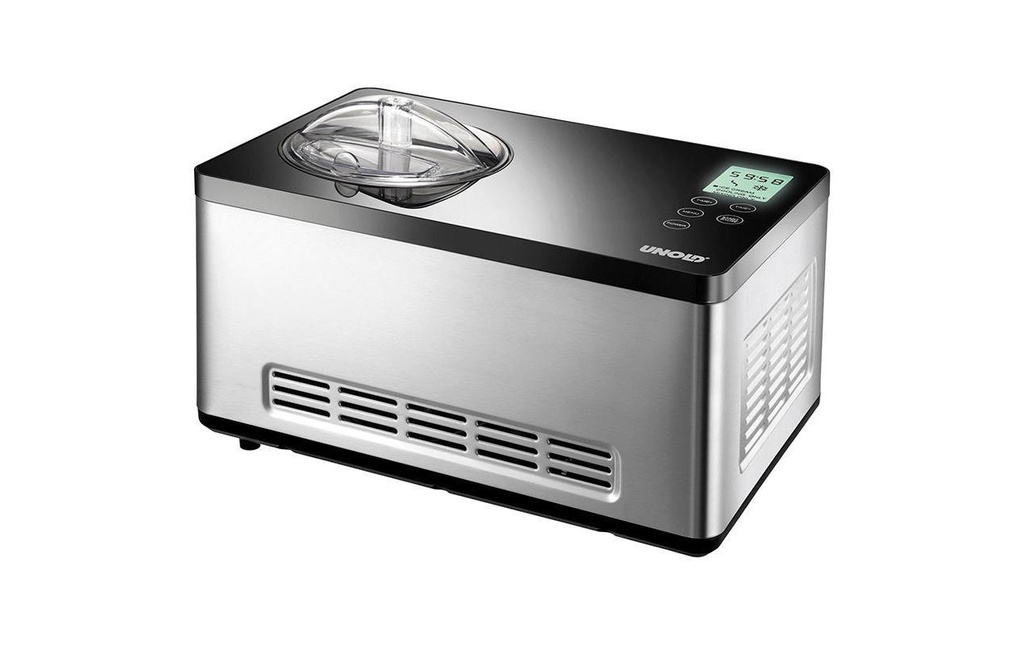 Unold Machine à glace Gusto 2 l, Argenté/Gris